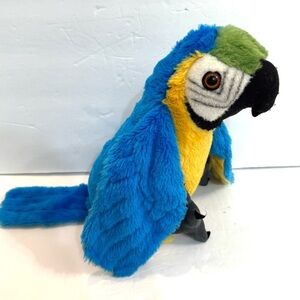 Wild Republic 12” Blue Macaw Parrot Stuffed Animal Plushie